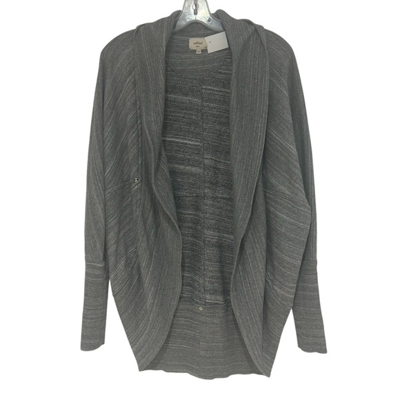 WILFRED Women’s Diderot Open-Front Cocoon Long Sleeve Cardigan, Grey - Small - Picture 6 of 10